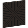 Mexen Linea 05 acoustic wall panel 60 x 60 cm (4 pcs), 9 mm felt, technical veneer, Black Oak - S110-60607-05-046