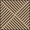 Mexen Linea 08 acoustic wall panel 60 x 60 cm (4pcs), 9 mm felt, technical veneer, Bleached Oak - S110-60607-08-040