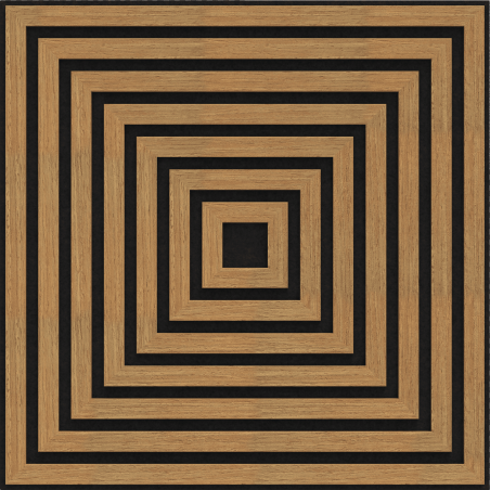 Mexen Linea 13 acoustic wall panel 60 x 60 cm (4 pcs), 9 mm felt, technical veneer, Classic Oak - S110-60607-13-041