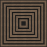 Mexen Linea 13 acoustic wall panel 60 x 60 cm (4 pcs), 9 mm felt, technical veneer, Dark Walnut - S110-60607-13-044