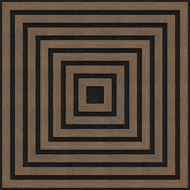 Mexen Linea 13 acoustic wall panel 60 x 60 cm (4 pcs), 9 mm felt, technical veneer, Dark Walnut - S110-60607-13-044