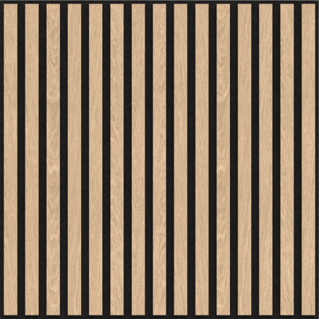 Mexen Linea 15 acoustic wall panel 60 x 60 cm (4 pieces), 9 mm felt, technical veneer, Bleached Oak - S110-60607-15-040