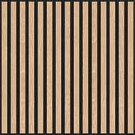 Mexen Linea 15 acoustic wall panel 60 x 60 cm (4 pieces), 9 mm felt, technical veneer, Bleached Oak - S110-60607-15-040