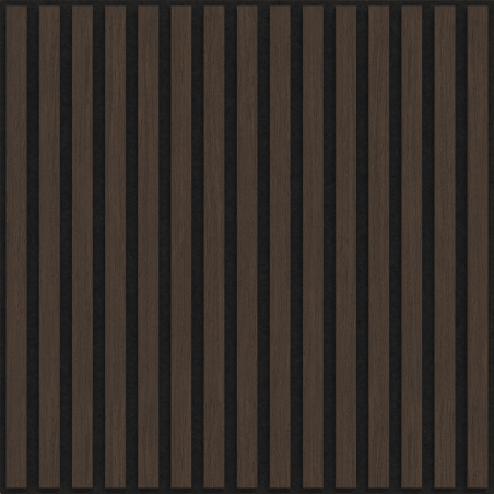 Mexen Linea 15 acoustic wall panel 60 x 60 cm (4 pcs), 9 mm felt, technical veneer, Mocca Oak - S110-60607-15-045