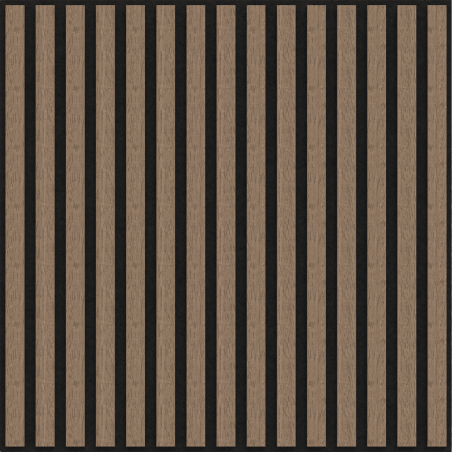Mexen Linea 15 acoustic wall panel 60 x 60 cm (4 pcs), 9 mm felt, technical veneer, Light Walnut - S110-60607-15-047