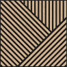 Mexen Linea 25 acoustic wall panel 60 x 60 cm (4 pcs.), 9 mm felt, technical veneer, Bleached Oak - S110-60607-25-040