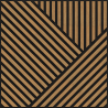 Mexen Linea 25 acoustic wall panel 60 x 60 cm (4 pcs), 9 mm felt, technical veneer, Classic Oak - S110-60607-25-041