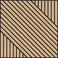 Mexen Linea 26 acoustic wall panel 60 x 60 cm (4 pcs), 9 mm felt, technical veneer, White Oak - S110-60607-26-040