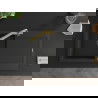Mexen Leo 1-compartment granite sink with a drip tray and kitchen mixer tap Duero, Black - 6501-77-671600-50-B