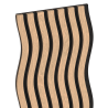 Mexen Lam-SF 01 acoustic wall slats 280 x 30 cm, 9 mm felt, technical veneer, Bleached Oak - S106-280-01-040