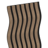 Mexen Lam-SF 01 acoustic wall slats 280 x 30 cm, 9 mm felt, technical veneer, Dark Walnut - S106-280-01-044