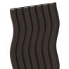 Mexen Lam-SF 01 acoustic wall slats 280 x 30 cm, 9 mm felt, technical veneer, Black Oak - S106-280-01-046
