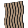 Mexen Lam-SF 01 acoustic wall slats 280 x 30 cm, felt 9 mm, technical veneer, Light Walnut - S106-280-01-047