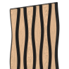 Mexen Lam-SF 01 Lam-SF 26 Acoustic Wall Slats 280 x 30 cm, 9 mm Felt, Technical Veneer, Bleached Oak - S106-280-26-040