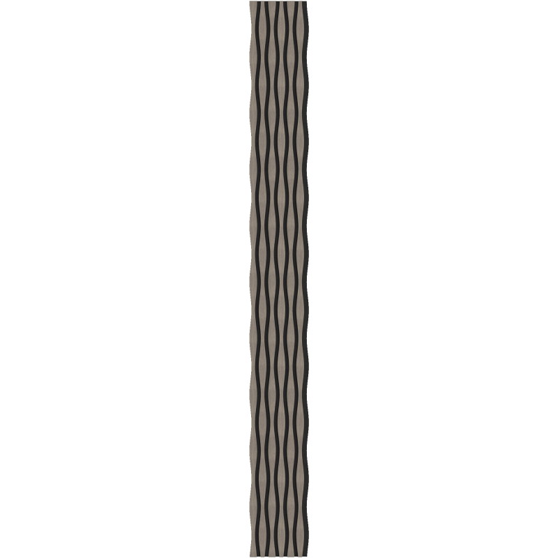 Mexen Lam-SF 01 Lam-SF 26 Acoustic Wall Slats 280 x 30 cm, 9 mm Felt, Technical Veneer, Gray Oak - S106-280-26-043