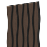 Mexen Lam-SF 01 Lam-SF 26 Acoustic Wall Slats 280 x 30 cm, 9 mm Felt, Technical Veneer, Mocca Oak - S106-280-26-045