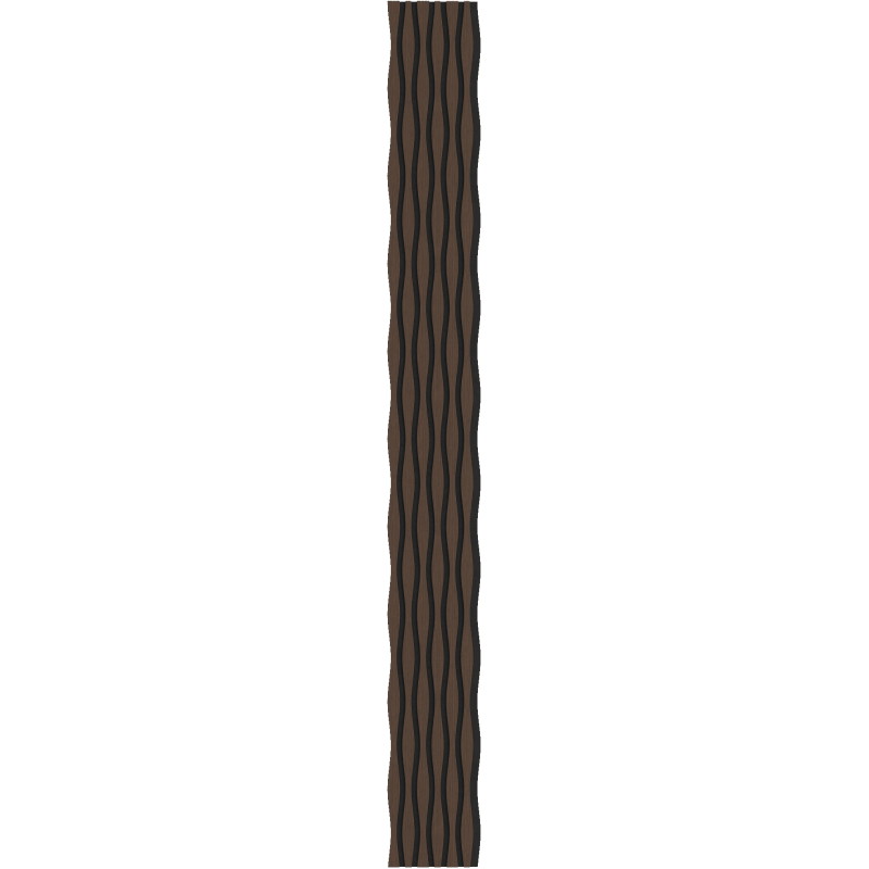 Mexen Lam-SF 01 Lam-SF 26 Acoustic Wall Slats 280 x 30 cm, 9 mm Felt, Technical Veneer, Mocca Oak - S106-280-26-045