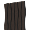Mexen Lam-SF 01 Lam-SF 26 Acoustic Wall Panels 280 x 30 cm, 9 mm Felt, Technical Veneer, Black Oak - S106-280-26-046