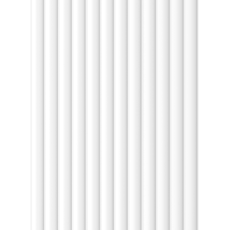 Mexen Strito 01 Strio 01 Fluted Wall Panels 280 x 14.5 cm (2 pieces), White - S120-280-01-301