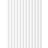 Mexen Strito 01 Strio 01 Fluted Wall Panels 280 x 14.5 cm (2 pieces), White - S120-280-01-301