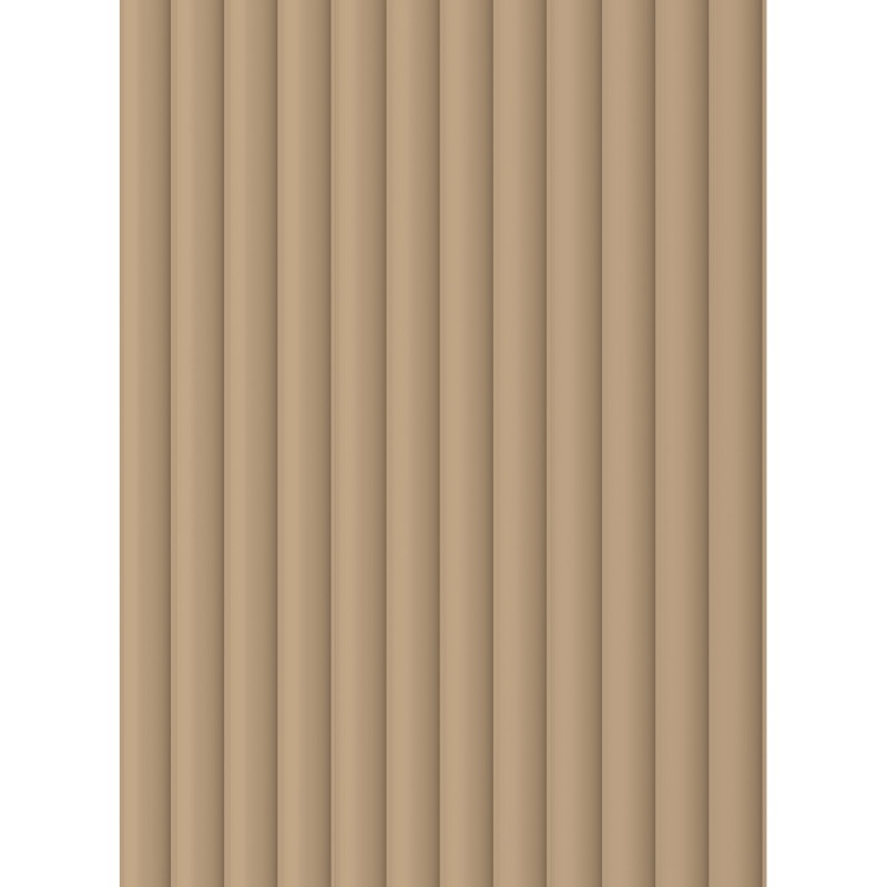 Mexen Strito 01 Strio 01 Fluted Wall Panels 280 x 14.5 cm (2 pcs), Cappuccino - S120-280-01-304