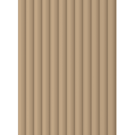 Mexen Strito 01 Strio 01 Fluted Wall Panels 280 x 14.5 cm (2 pcs), Cappuccino - S120-280-01-304
