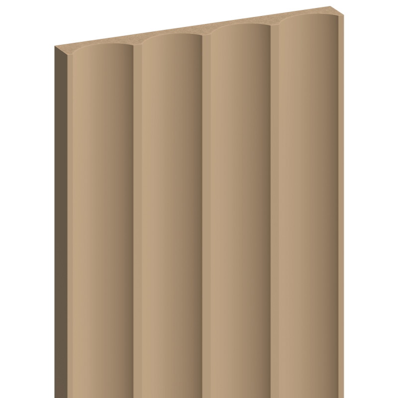 Mexen Strito 01 Strio 01 Fluted Wall Panels 280 x 14.5 cm (2 pcs), Cappuccino - S120-280-01-304