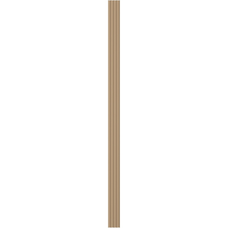 Mexen Strito 01 Strio 01 Fluted Wall Panels 280 x 14.5 cm (2 pcs), Cappuccino - S120-280-01-304