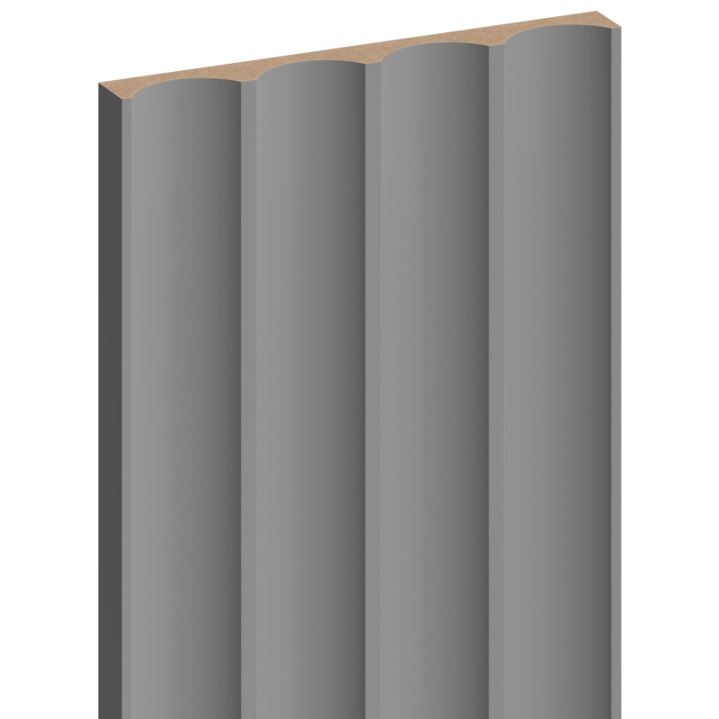 Mexen Strito 01 Strio 01 ribbed wall slats 280 x 14.5 cm (2 pcs), dark gray - S120-280-01-306