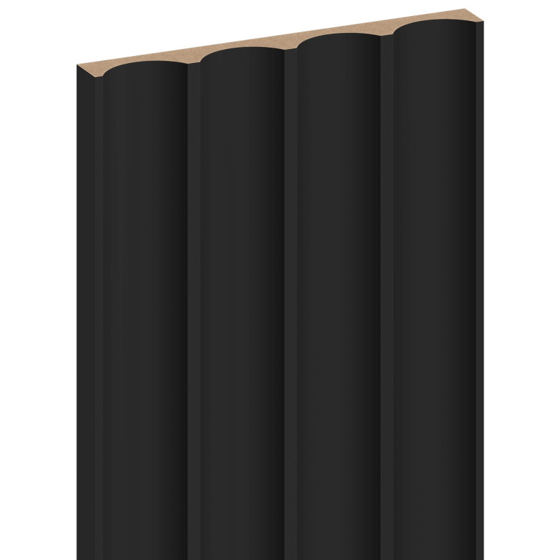 Mexen Strito 01 Strio 01 Grooved Wall Slats 280 x 14.5 cm (2 pcs), Black - S120-280-01-311