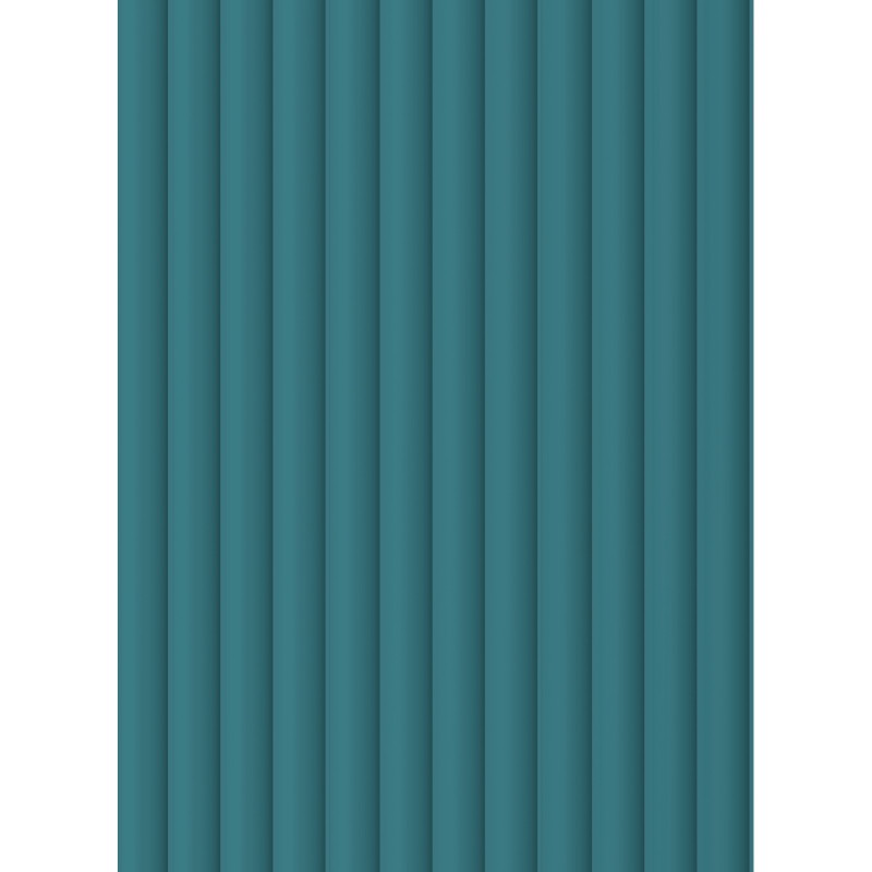 Mexen Strito 01 Strio 01 Wall Slats Grooved 280 x 14.5 cm (2 pieces), Dark Turquoise - S120-280-01-312