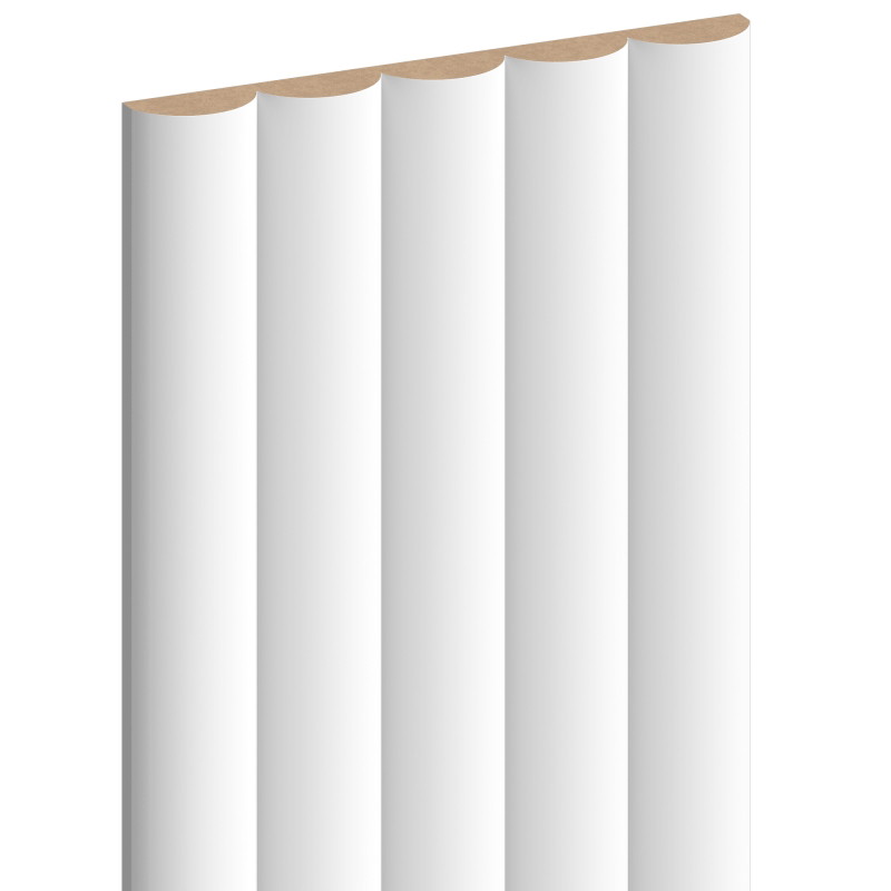 Mexen Strio 02 grooved wall slats 280 x 14.5 cm (2 pcs), white - S120-280-02-301