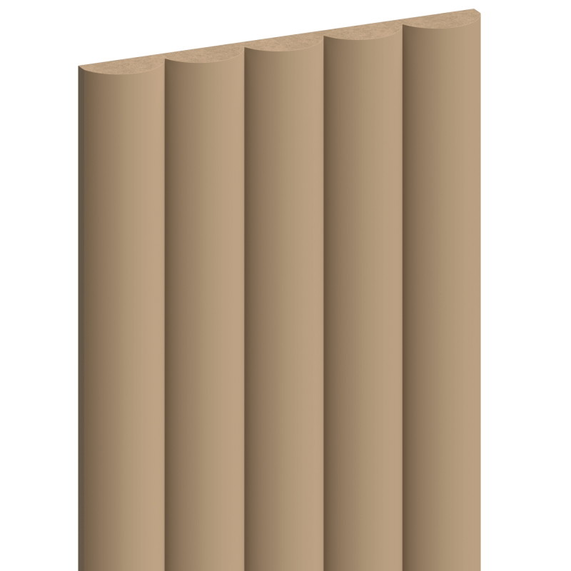 Mexen Strio 02 grooved wall slats 280 x 14.5 cm (2 pcs), cappuccino - S120-280-02-304