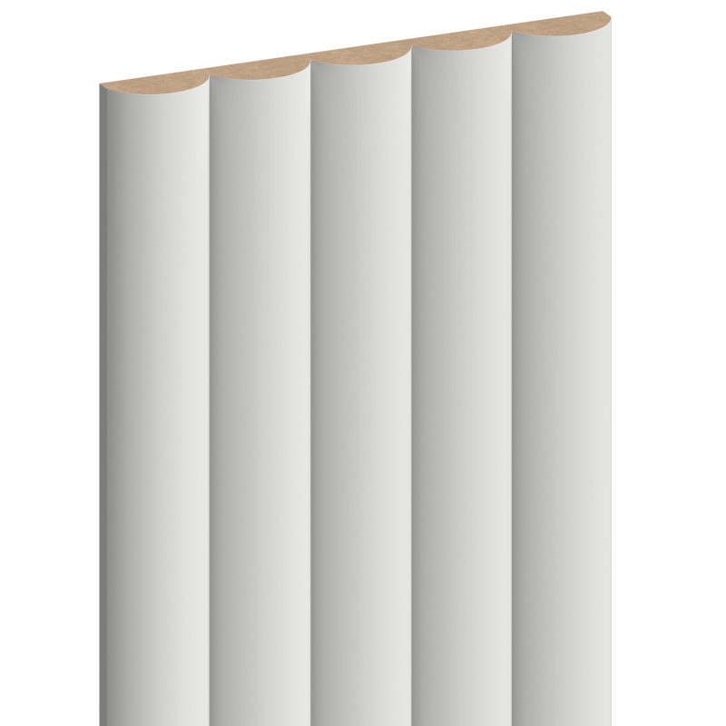 Mexen Strio 02 grooved wall slats 280 x 14.5 cm (2 pcs), light gray - S120-280-02-305
