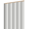 Mexen Strio 02 grooved wall slats 280 x 14.5 cm (2 pcs), light gray - S120-280-02-305