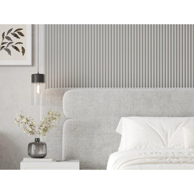 Mexen Strio 02 grooved wall slats 280 x 14.5 cm (2 pcs), light gray - S120-280-02-305