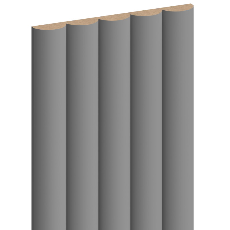 Mexen Strio 02 grooved wall slats 280 x 14.5 cm (2 pcs), dark gray - S120-280-02-306