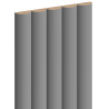 Mexen Strio 02 grooved wall slats 280 x 14.5 cm (2 pcs), dark gray - S120-280-02-306