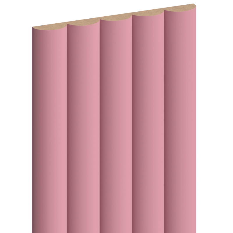 Mexen Strio 02 grooved wall slats 280 x 14.5 cm (2 pieces), pink - S120-280-02-307