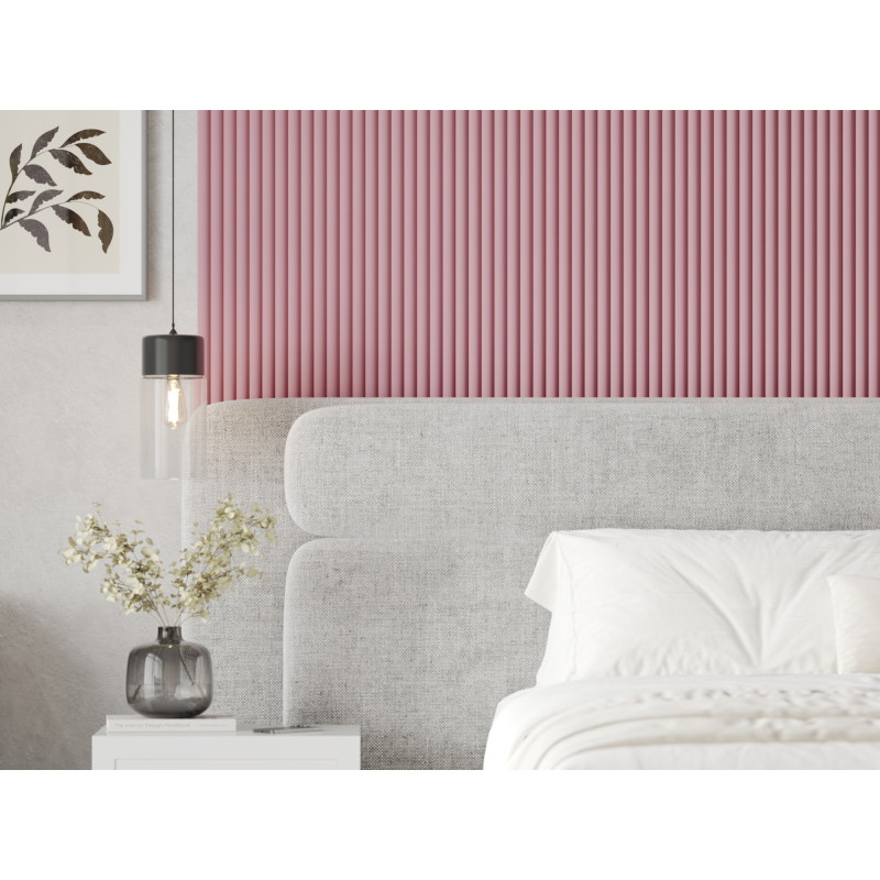 Mexen Strio 02 grooved wall slats 280 x 14.5 cm (2 pieces), pink - S120-280-02-307
