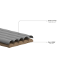 Mexen Strio 02 grooved wall slats 280 x 14.5 cm (2 pieces), pink - S120-280-02-307
