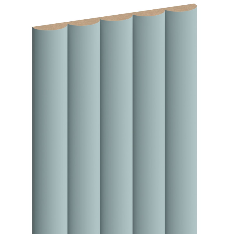 Mexen Strio 02 grooved wall slats 280 x 14.5 cm (2 pcs), gray blue - S120-280-02-308