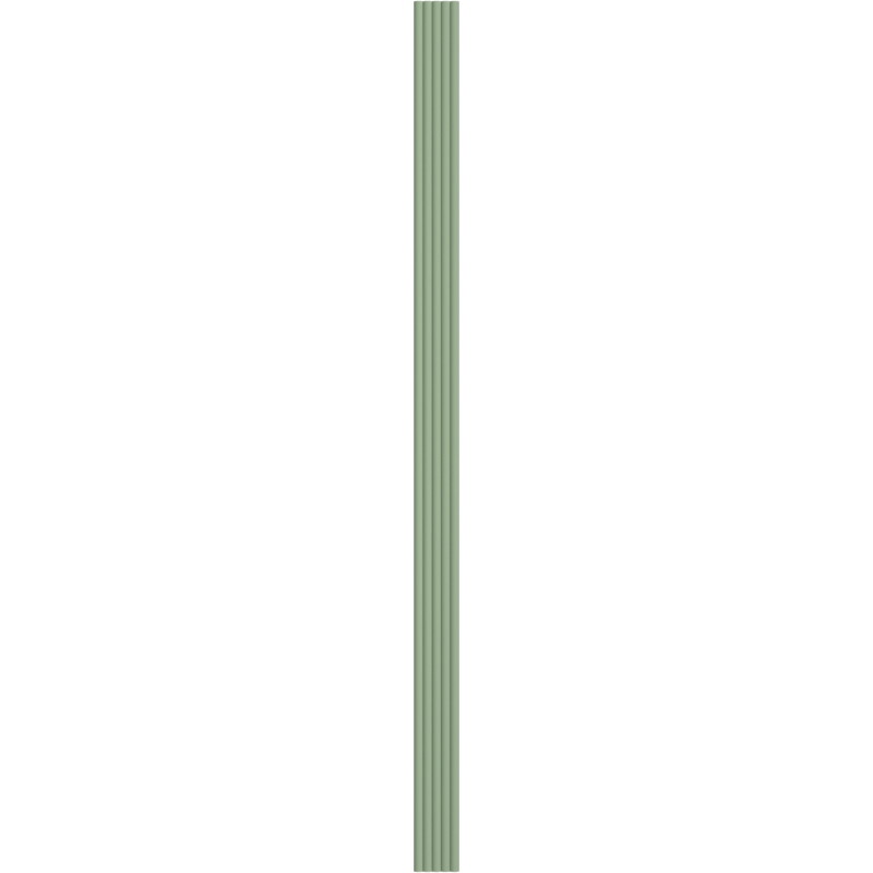 Mexen Strio 02 ribbed wall slats 280 x 14.5 cm (2 pcs), sage - S120-280-02-310