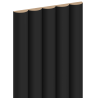 Mexen Strio 02 grooved wall slats 280 x 14.5 cm (2 pcs), black - S120-280-02-311