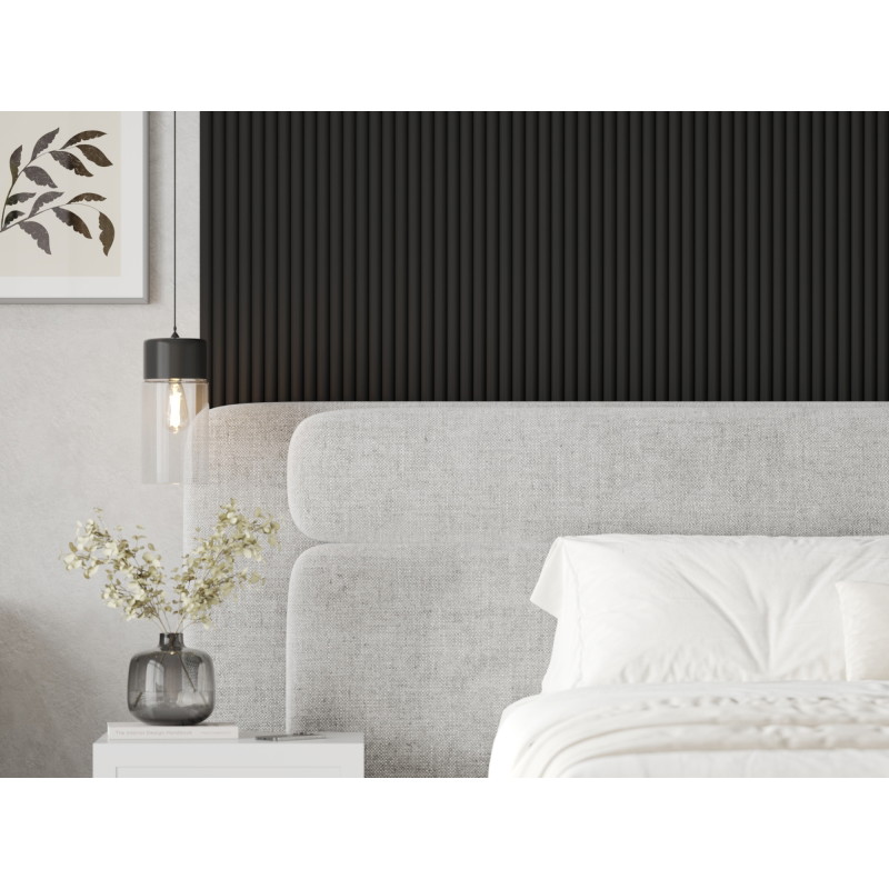 Mexen Strio 02 grooved wall slats 280 x 14.5 cm (2 pcs), black - S120-280-02-311