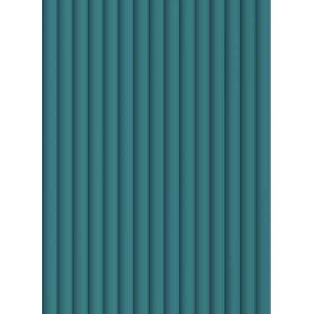 Mexen Strio 02 grooved wall slats 280 x 14.5 cm (2 pcs), dark turquoise - S120-280-02-312
