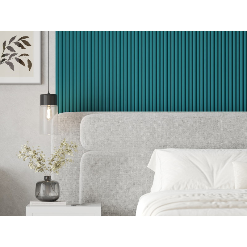 Mexen Strio 02 grooved wall slats 280 x 14.5 cm (2 pcs), dark turquoise - S120-280-02-312