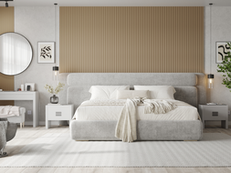 Mexen Strito 01 Strio 01 Fluted Wall Panels 280 x 14.5 cm (2 pcs), Cappuccino - S120-280-01-304