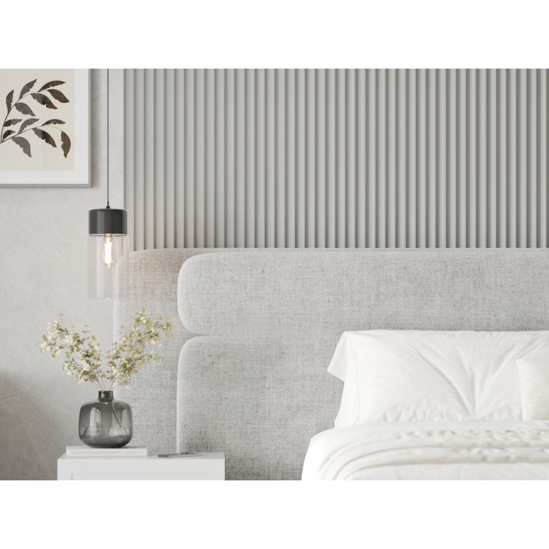 Mexen Strito 01 Strio 01 grooved wall slats 280 x 14.5 cm (2 pcs), light gray - S120-280-01-305