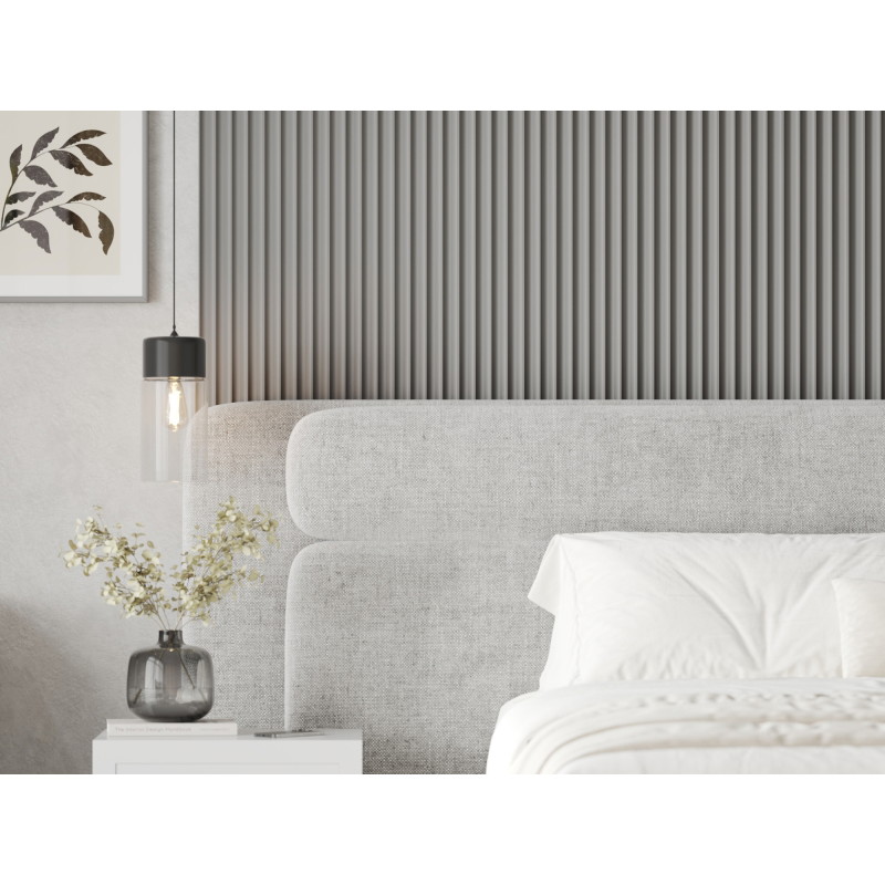 Mexen Strito 01 Strio 01 ribbed wall slats 280 x 14.5 cm (2 pcs), dark gray - S120-280-01-306